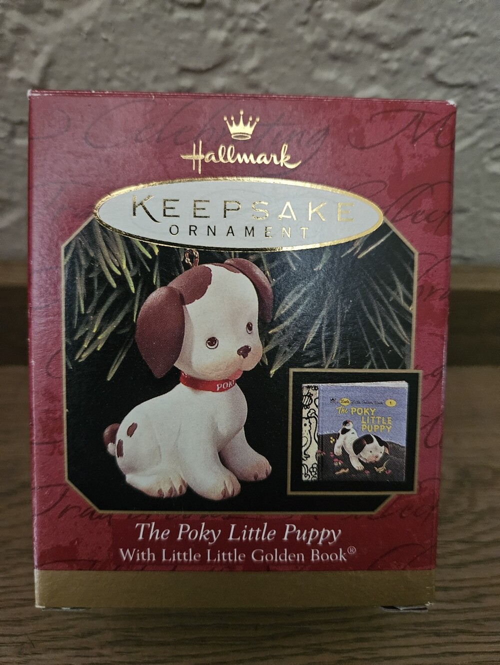 Hallmark "The Poky Little Puppy" with Little Little Golden Book.  1999